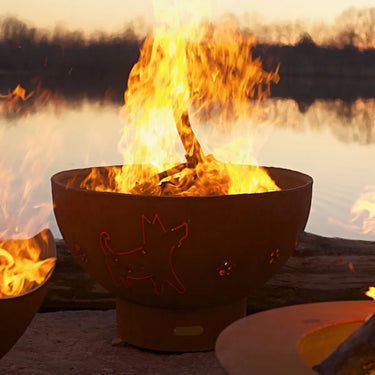 Fire Pit Art Funky Dog Fire Pit